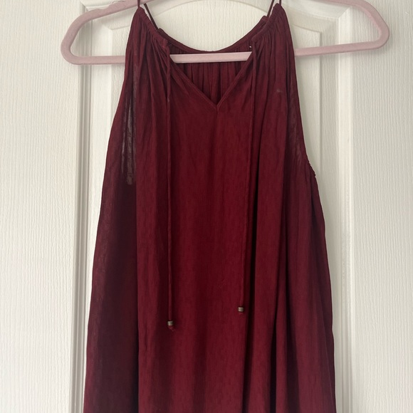 Massimo dutti-red causal blouse - Picture 1 of 4